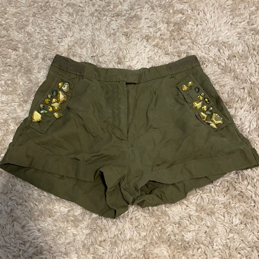 H&M military cargo girly shorts